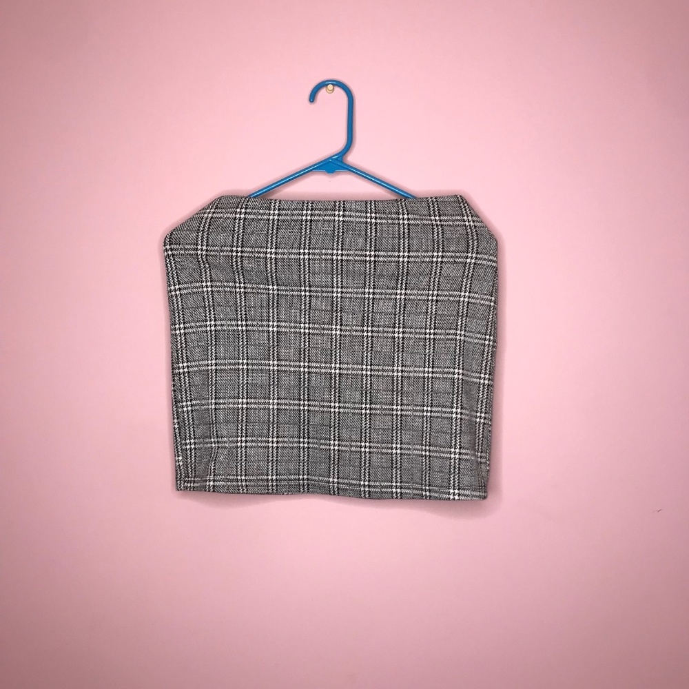 FORVER 21 PLAID BODY CON SKIRT